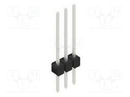 Connector: pin strips; pin header; male; PIN: 3; 2.54mm; THT; 1x3
