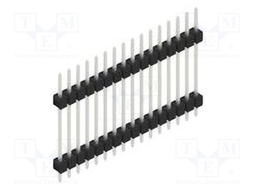 Connector: pin strips; pin header; male; PIN: 16; 2.54mm; THT; 1x16