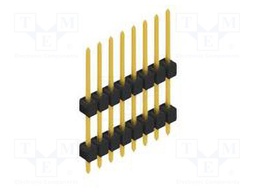 Connector: pin strips; pin header; male; PIN: 8; 2.54mm; THT; 1x8