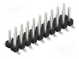 Connector: pin strips; pin header; male; PIN: 20; 2.54mm; SMT; 2x10
