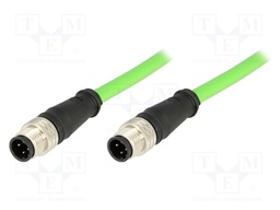 Cable: for sensors/automation; PIN: 4; M12-M12; D code-Ethernet