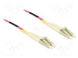 Fiber patch cord; OM4; LC/PC,both sides; 75m; 50/125um; LSZH