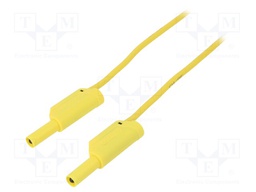 Test lead; PVC; 1m; yellow; 32A; Cond.cross sec: 2.5mm2