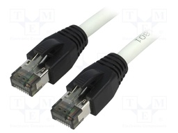 Patch cord; S/FTP; Cat 8.1; stranded; Cu; LSZH; grey; 15m; 26AWG