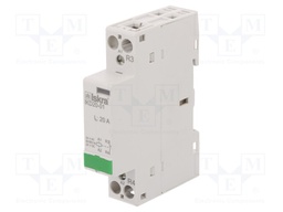 Contactor: 1-pole installation; NC; 24VAC; 24VDC; 20A; DIN; IKD
