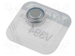 Battery: silver; 1.55V; SR45,coin; Batt.no: 1; Ø9.5x3.6mm; 56mAh