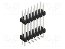 Connector: pin strips; pin header; male; PIN: 14; 2.54mm; SMT; 2x7