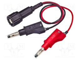 Test lead; 70VDC; 30VAC; 6A; 2x 4mm banana plug-BNC plug