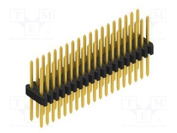 Connector: pin strips; pin header; male; PIN: 38; 1.27mm; THT; 2x19