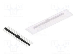 Connector: pin strips; pin header; male; PIN: 27; 2.54mm; SMT; 1x27