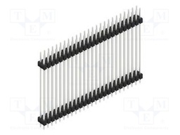 Connector: pin strips; pin header; male; PIN: 50; 2.54mm; THT; 2x25