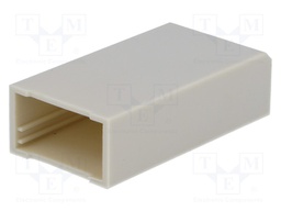 Enclosure: designed for potting; X: 27mm; Y: 52mm; Z: 15mm; ABS; grey
