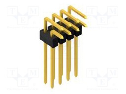 Connector: pin strips; pin header; male; PIN: 8; 2.54mm; THT; 2x4