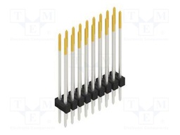 Connector: pin strips; pin header; male; PIN: 18; 2.54mm; THT; 2x9