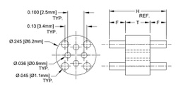Insulating distance; polyamide 66; 4.1mm; natural; UL94V-2; TO18