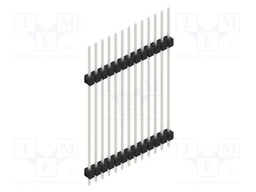 Connector: pin strips; pin header; male; PIN: 13; 2.54mm; THT; 1x13