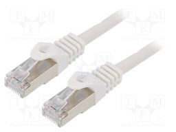 Patch cord; F/UTP; 6; stranded; CCA; PVC; grey; Len: 3m; RJ45 plug