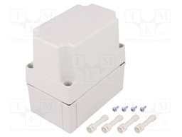 Enclosure: multipurpose; X: 80mm; Y: 130mm; Z: 125mm; MNX; grey; IK08