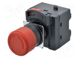 Switch: emergency stop; 22mm; none; 30mm