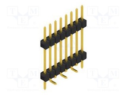 Connector: pin strips; pin header; male; PIN: 8; 2.54mm; SMT; 1x8