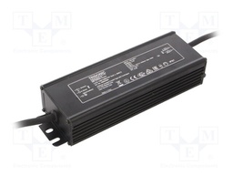Power supply: switched-mode; LED; 150W; 32÷107VDC; 1400mA; IP67