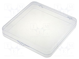 Container: box; 121x121x14mm