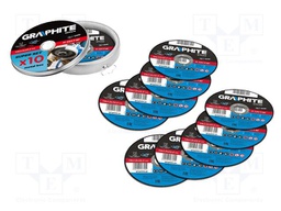 Cutting wheel; Ø: 115mm; Øhole: 22.22mm; Disc thick: 1mm; 10pcs.