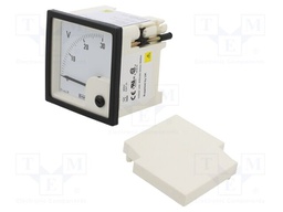 Meter: panel; analogue; 0÷30V; Class: 1,5; IP52; panel; 72x72mm