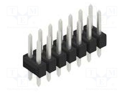 Connector: pin strips; pin header; male; PIN: 14; 2.54mm; THT; 2x7