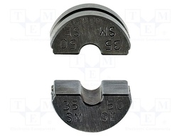 Crimping jaws; sector cable; 35mm2,50mm2