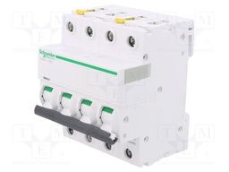 Circuit breaker; 400VAC; Inom: 1A; Poles: 4; DIN; Charact: C; 6kA