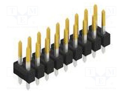 Connector: pin strips; pin header; male; PIN: 18; 2.54mm; THT; 2x9