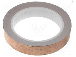 Tape: electrically conductive; W: 19mm; L: 16.5m; D: 0.066mm; copper