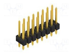 Connector: pin strips; pin header; male; PIN: 16; 2.54mm; THT; 2x8