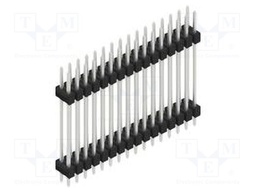 Connector: pin strips; pin header; male; PIN: 32; 2.54mm; THT; 2x16