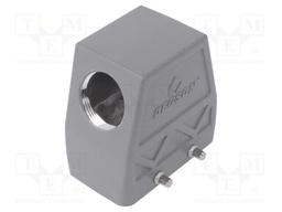 Enclosure: for HDC connectors; size D10B; for cable; angled; PG21