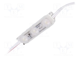 LED; white cold; 6000-8000K; 120lm; 165°; No.of diodes: 3; 98mA; 12V