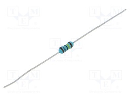 Resistor: metal film; THT; 1.8MΩ; 0.6W; ±1%; Ø2.5x6.8mm; 50ppm/°C