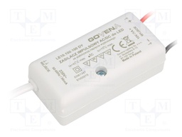 Power supply: switched-mode; LED; 10W; 10VDC; 1A; 185÷265VAC; IP40