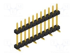 Connector: pin strips; pin header; male; PIN: 11; 2mm; SMT; 1x11