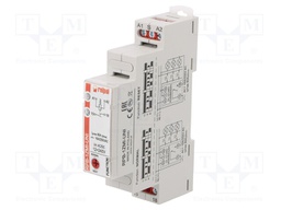 Relay: installation; bistable; SPST-NO; 16A; Uswitch: max.300VAC