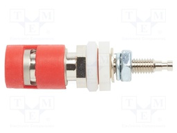 Laboratory clamp; red; 15A; max.115°C; 1.2kV