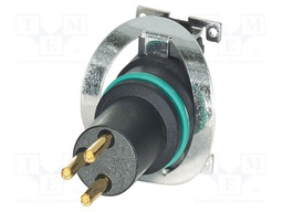Connector: M8; PIN: 3; 4A; 48V; straight; shielded; contact insert