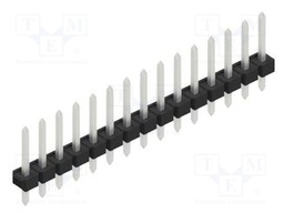 Connector: pin strips; pin header; male; PIN: 15; 2.54mm; THT; 1x15