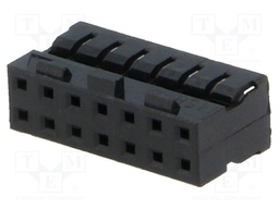 Plug; wire-wire/PCB; female; Milli-Grid; 2mm; PIN: 14; for cable