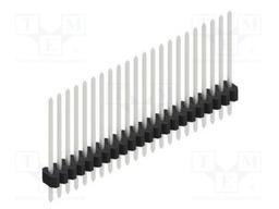 Connector: pin strips; pin header; male; PIN: 22; 1.27mm; THT; 1x22