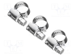 Worm gear clamp; W: 9mm; Clamping: 8÷12mm; stainless steel; W4
