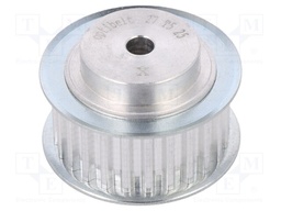 Belt pulley; T5; W: 16mm; whell width: 27mm; Ø: 39mm; aluminium; ZRS