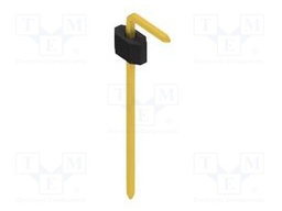 Connector: pin strips; pin header; male; PIN: 1; 1.27mm; THT; 1x1