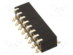 Switch: DIP-SWITCH; Poles number: 8; ON-OFF; 0.025A/24VDC; Pos: 2